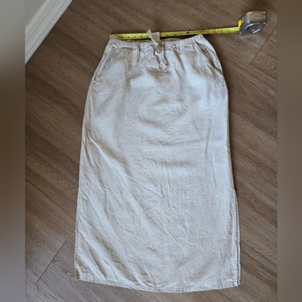 J. Jill 100% linen maxi skirt